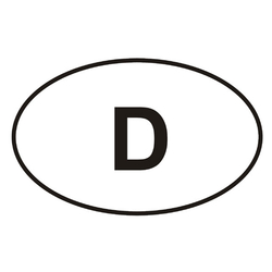 Autoaufkleber "oval"