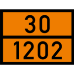 Gefahrgut Warntafel orange 30 1202