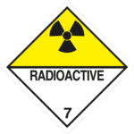 Gefahrgutaufkleber Klasse 7D Radioaktive Stoffe