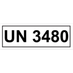 UN-Verpackungskennzeichen UN 3480