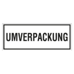 Verpackungskennzeichen Umverpackung