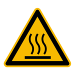 Warnzeichen Warnung vor heißer Oberfläche DIN EN ISO 7010-W017