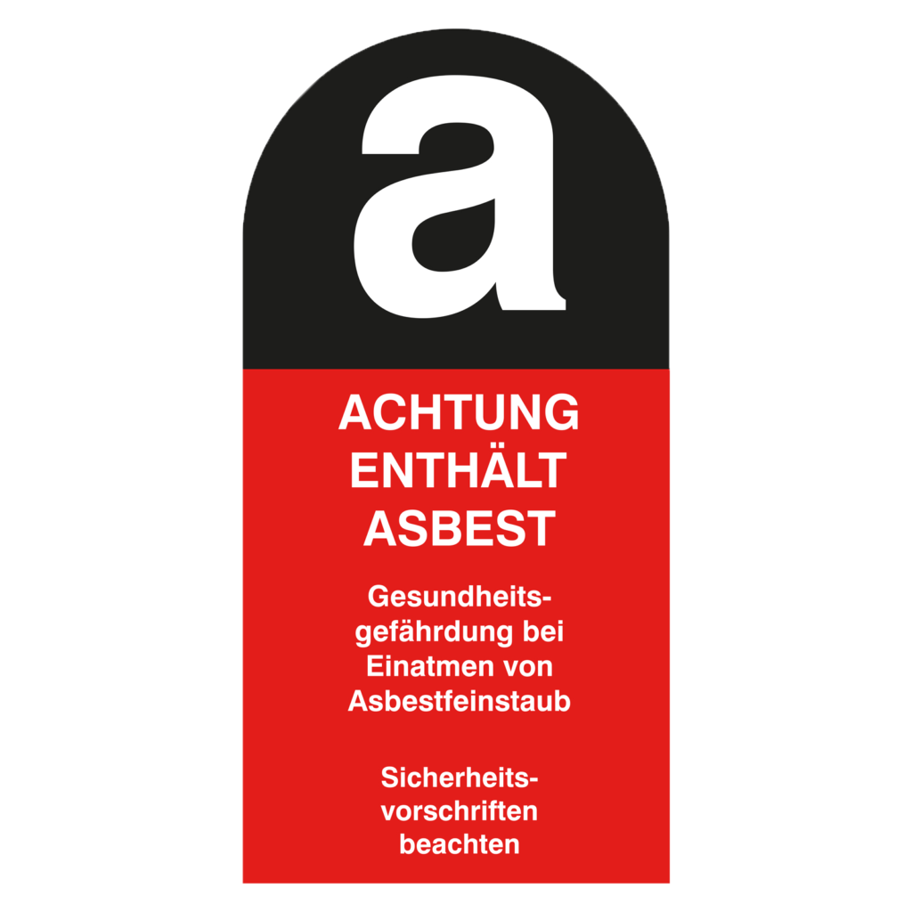 Warnschild 'Gefahr Asbest' – 300x400 Mm, Kunststoff, Schwarz/gelb