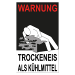 Gefahrzettel Kühlmittel Deutsch Warnung rot