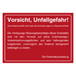 Aufkleber-Friedhof -Vorsicht-Unfallgefahr-Grabmal-Standsicherheit-rot-Folie-selbstklebend-105-x-74-mm-100-Stueck-Rolle