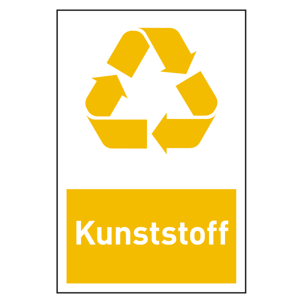 Aufkleber Mülltrennung