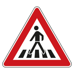 Verkehrsschild "Fugngerberweg" VZ 145-12, Aluminium 2 mm, reflektierend RA1