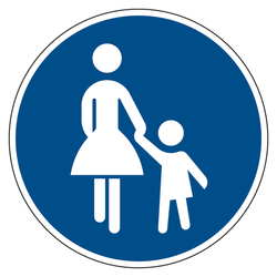 Verkehrsschild "Sonderweg Fugnger" VZ 239, Aluminium 2 mm, reflektierend RA1