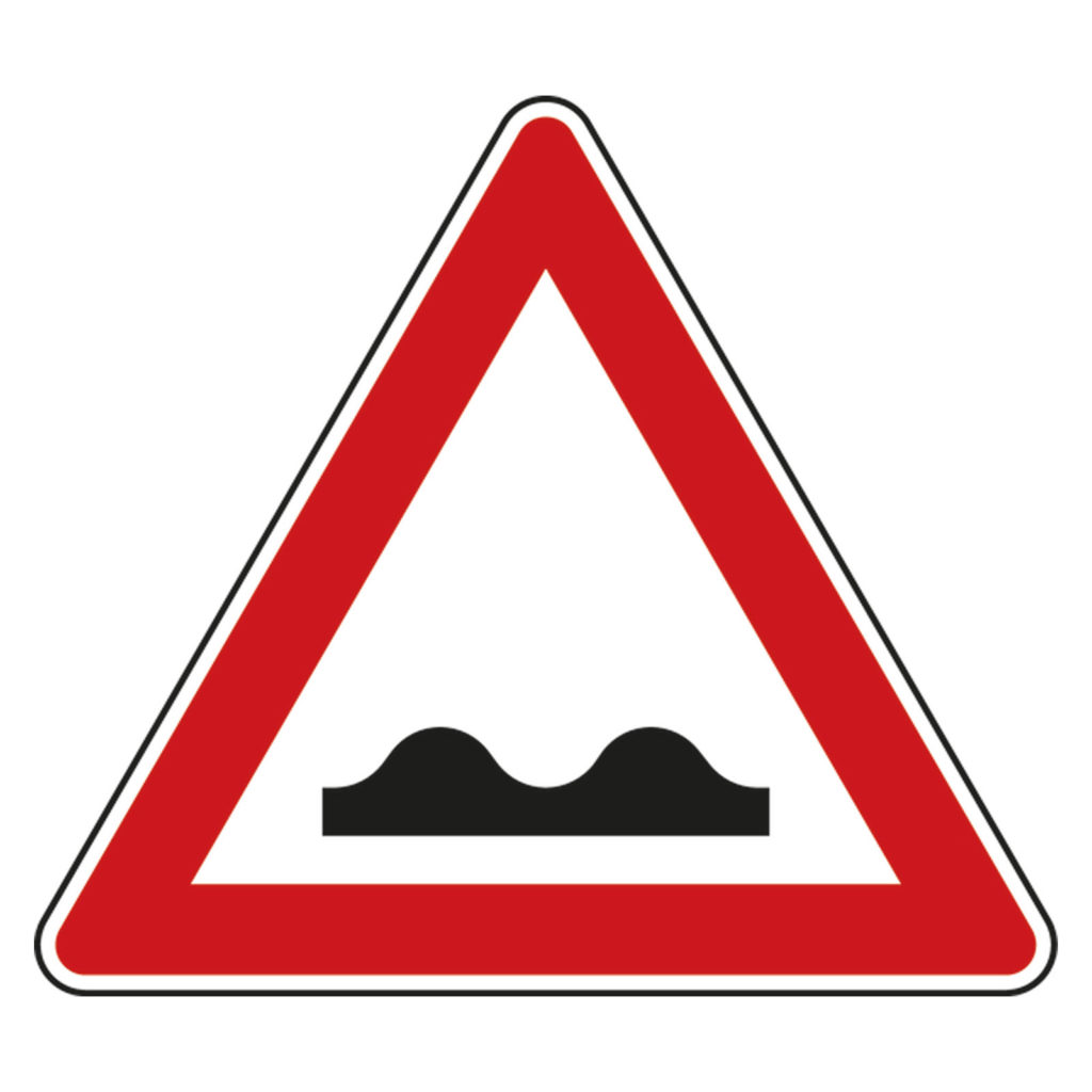 Verkehrsschild "Unebene Fahrbahn"