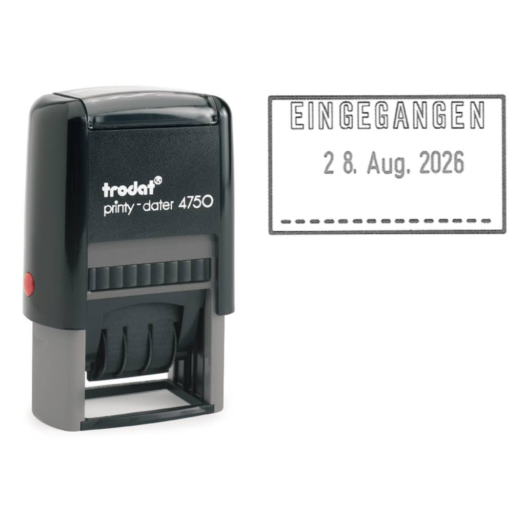 trodat Printy Datumstempel mit "EINGEGANGEN" 4750/L1 - 41 x 24 mm