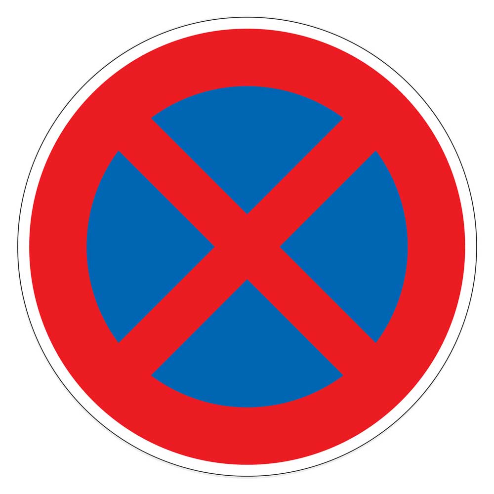 Verkehrsschild "Absolutes Halteverbot"