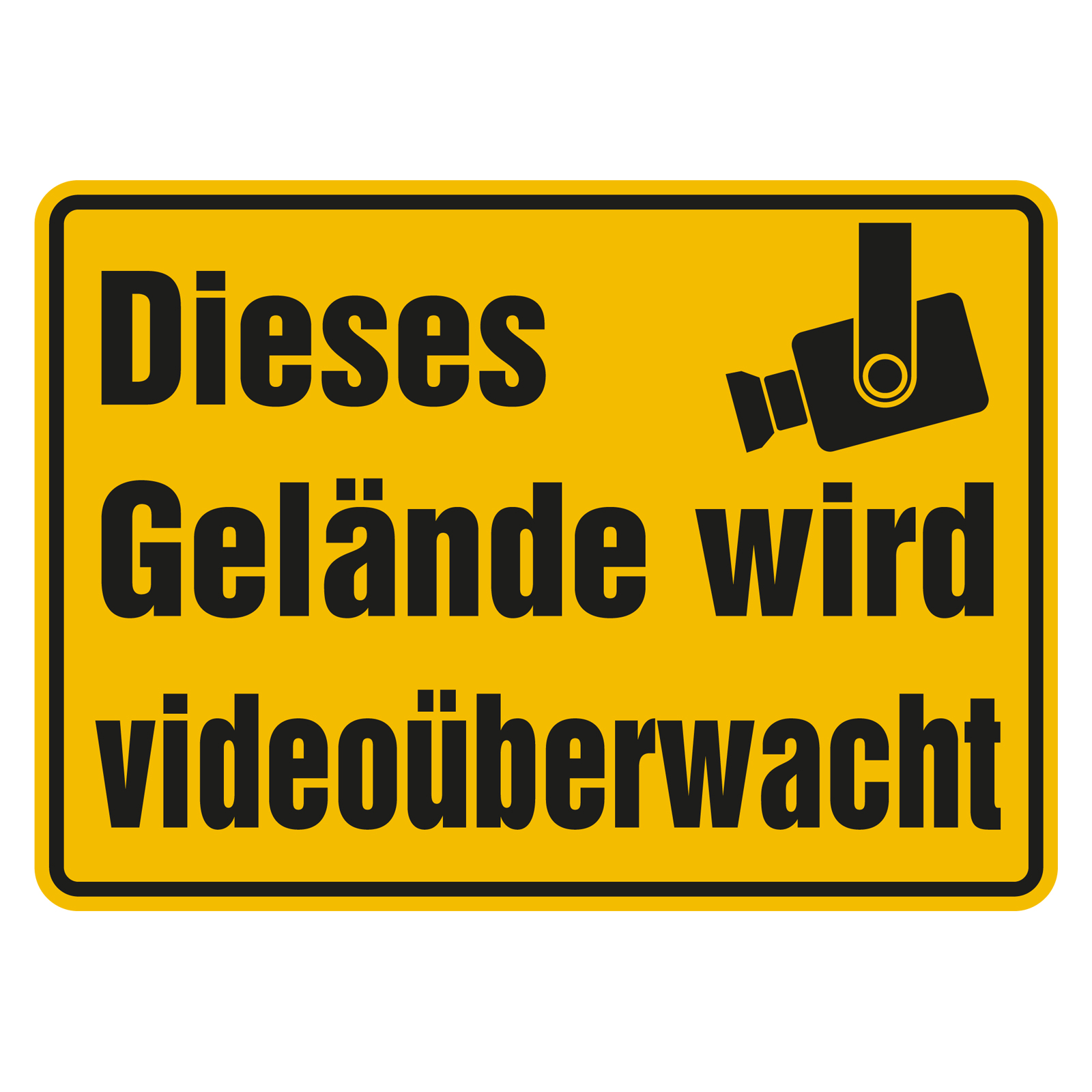 Schild Video�berwachung