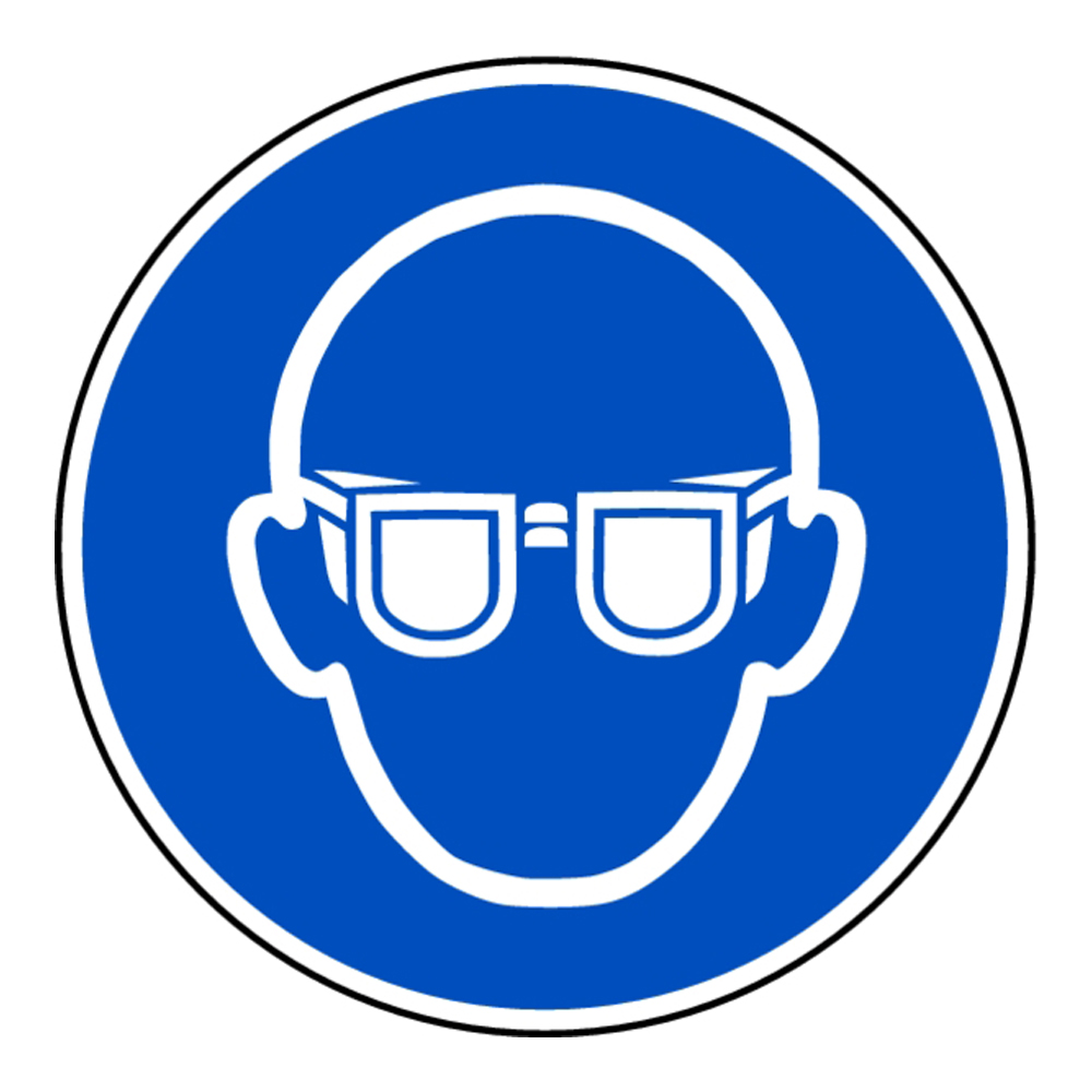 Gebotszeichen "Augenschutz benutzen" ISO 7010