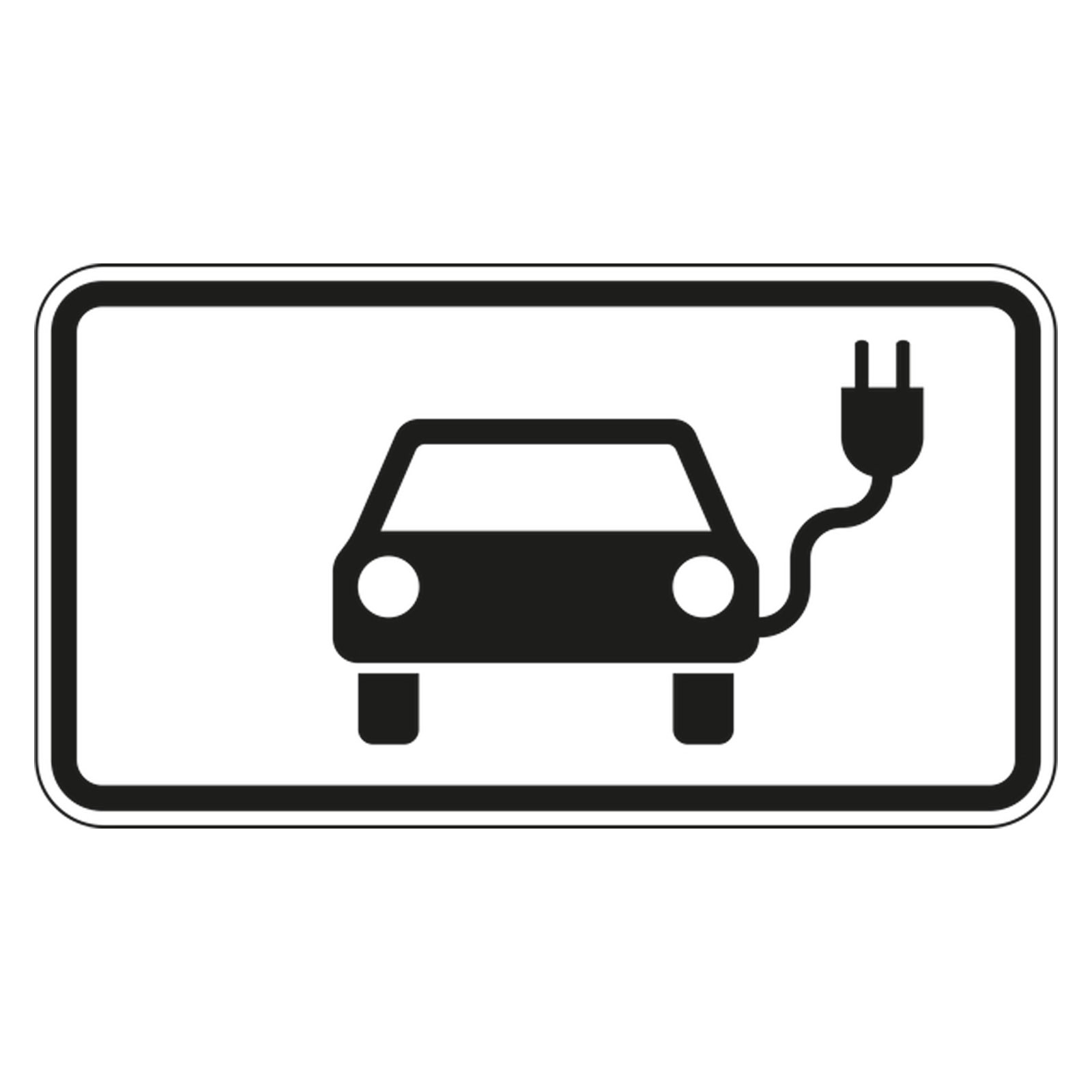 Verkehrszusatzzeichen "Elektrisch betriebene Fahrzeuge" VZ 1010-66