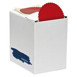 Siegelsterne selbstklebend Ø 53 mm rot Pack á 600 Stück
