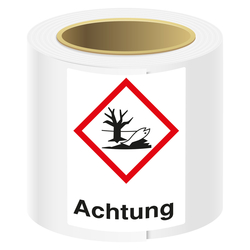 GHS-Symbol GHS09 Umwelt - Achtung 18 x 26 mm 100er Rolle
