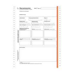 Übernahmeschein 3-fach, endlos 24 cm x 12", ohne laufende Nummerierung und ohne ADR-Feld 500er Karton