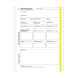 Übernahmeschein 3-fach, endlos 24 cm x 12", ohne laufende Nummerierung und ohne ADR-Feld 500er Karton