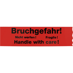 1 Rolle Klebeband "Bruchgefahr - Nicht werfen! - Fragile - Handle with Care!"