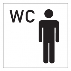 WC Herren Schild