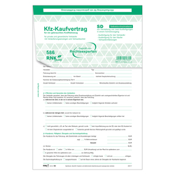 Kaufvertrag universal für gebrauchte Fahrzeuge 4-fach SD 10er Pack