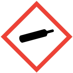 GHS-Symbol 04 Gasflasche - unter Druck stehende Gase