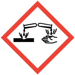 GHS-Symbol 05 Ätzwirkung - Hautätzend