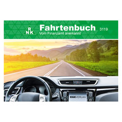 2 Fahrtenbücher für PKW DIN A6 quer mit 1 Parkscheibe im Set