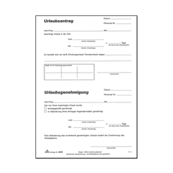 Urlaubsantrag-Block DIN A5