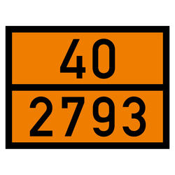 Warntafel 40 2793, orange, 400 x 300 mm in verschiedenen Materialien