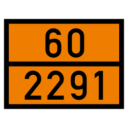 Warntafel 60 2291, orange, 400 x 300 mm in verschiedenen Materialien