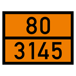 Warntafel 80 3145, orange, 400 x 300 mm in verschiedenen Materialien