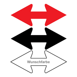 Richtungspfeil rechts links 120 x 46 mm in verschiedenen Farben