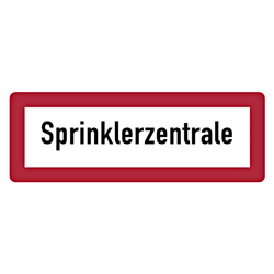 Feuerwehrzeichen Sprinklerzentrale DIN 4066