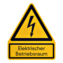 Warnschild "Elektrischer Betriebsraum"