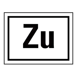 Hinweisschild "Zu" Aufkleber Folie selbstklebend 40 x 30 mm, 30 Stück/Bogen