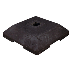 Fu&szlig;platte 400 x 400 mm Schilderfu&szlig; recycelbarer Kunststoff 