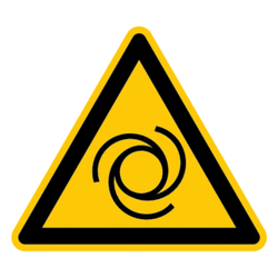 Warnzeichen Warnung vor automatischem Anlauf DIN EN ISO 7010 W018