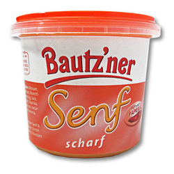 3er Pack Bautzner Senf scharf im Becher (3 x 200 ml)