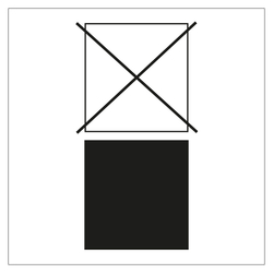 Verpackungskennzeichen Bitte nicht stapeln, Weiß, Folie, 100 x 100 mm, 100 Stück/Rolle