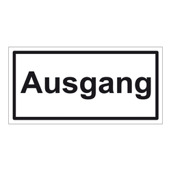 Türhinweisschild "Ausgang" 3er Pack Aufkleber Folie selbstklebend