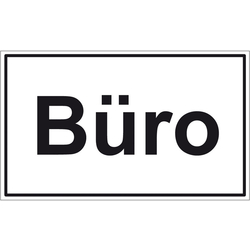 Türhinweisschild "Büro" 3er Pack Folie selbstklebend 250 x 150 mm