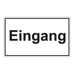 Türhinweisschild "Eingang" 3er Pack Folie selbstklebend 250 x 150 mm