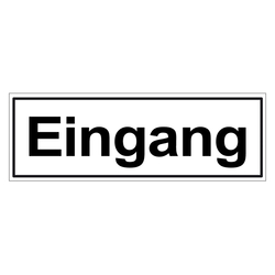 Türhinweisschild "Eingang" 3er Pack Folie selbstklebend 297 x 100 mm