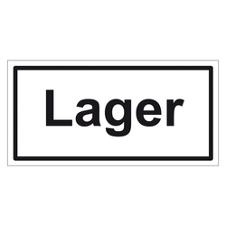 Türhinweisschild "Lager" 3er Pack Folie selbstklebend 200 x 100 mm