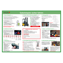 Plakat Gabelstapler sicher fahren