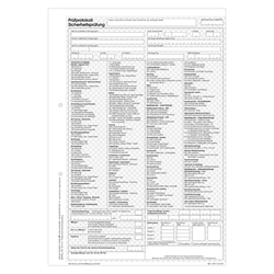 Prüfprotokoll Sicherheitsprüfung DIN A4 mit Durchschlag im 50er Pack
