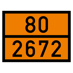 Warntafel 80 2672, orange, 400 x 300 mm in verschiedenen Materialien