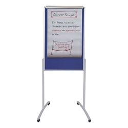 Franken Multifunktionstafel PRO, 78 x 125 cm, blau/Filz, weiß/lackierte Schreiboberfläche