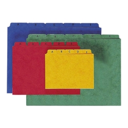 Pagna® Kartei-Leitregister A - Z - für Größe A6 quer, rot